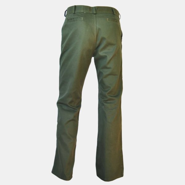 PG 1523 Pantalon de trabajo LAZZUL verde atras - PG-1523 Pantalón de trabajo básico LAZZUL