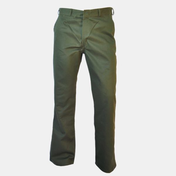 PG 1523 Pantalon de trabajo LAZZUL verde frente - PG-1523 Pantalón de trabajo básico LAZZUL